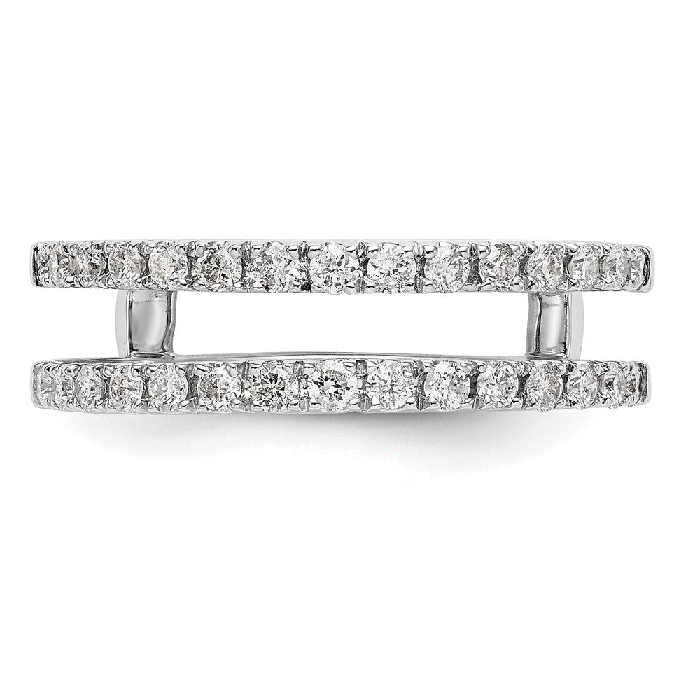 LGGR 14k White Gold 1/2 carat Lab Grown Diamond VS/SI+ G+ Complete Ring Guard