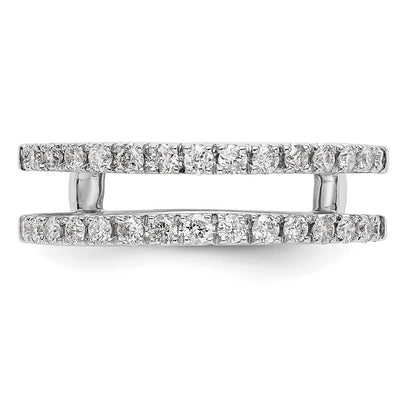 LGGR 14k White Gold 1/2 carat Lab Grown Diamond VS/SI+ G+ Complete Ring Guard