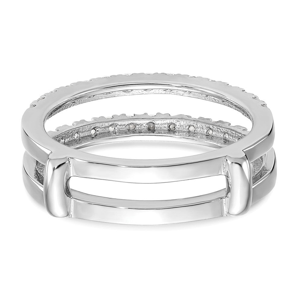 LGGR 14k White Gold 1/2 carat Lab Grown Diamond VS/SI+ G+ Complete Ring Guard