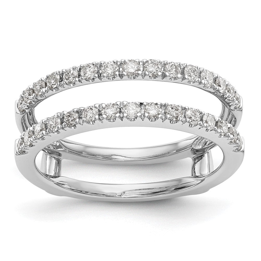 LGGR 14k White Gold 1/2 carat Lab Grown Diamond VS/SI+ G+ Complete Ring Guard