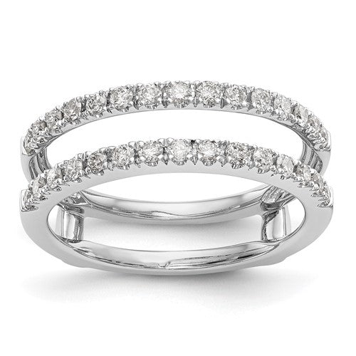 LGGR 14k White Gold 1/2 carat Lab Grown Diamond VS/SI+ G+ Complete Ring Guard