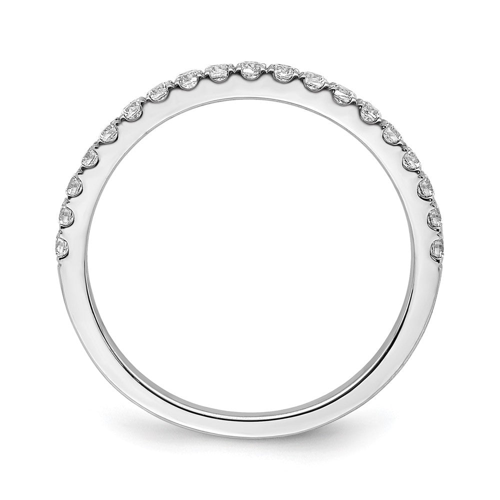 lgwr 14k White Gold 3/8 carat Lab Grown Diamond VS/SI+ G+ Complete Band