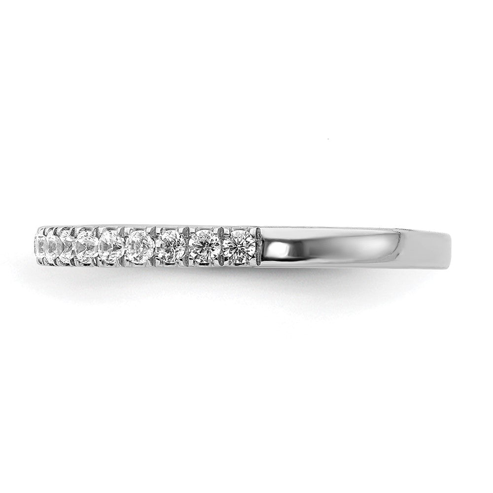 lgwr 14k White Gold 3/8 carat Lab Grown Diamond VS/SI+ G+ Complete Band