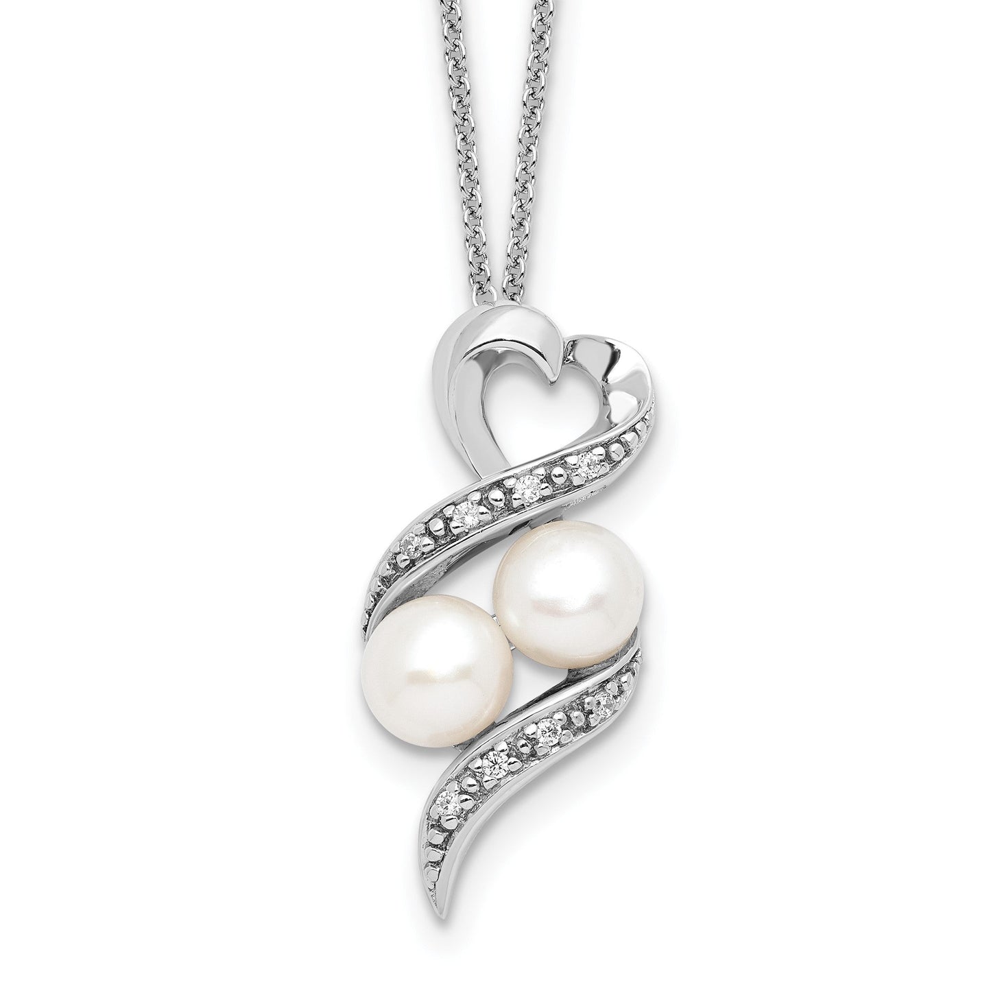 2 P's in a Pod Motherhood / Friendship | Rhodium Plated Sterling Silver | Sentimental Expressions