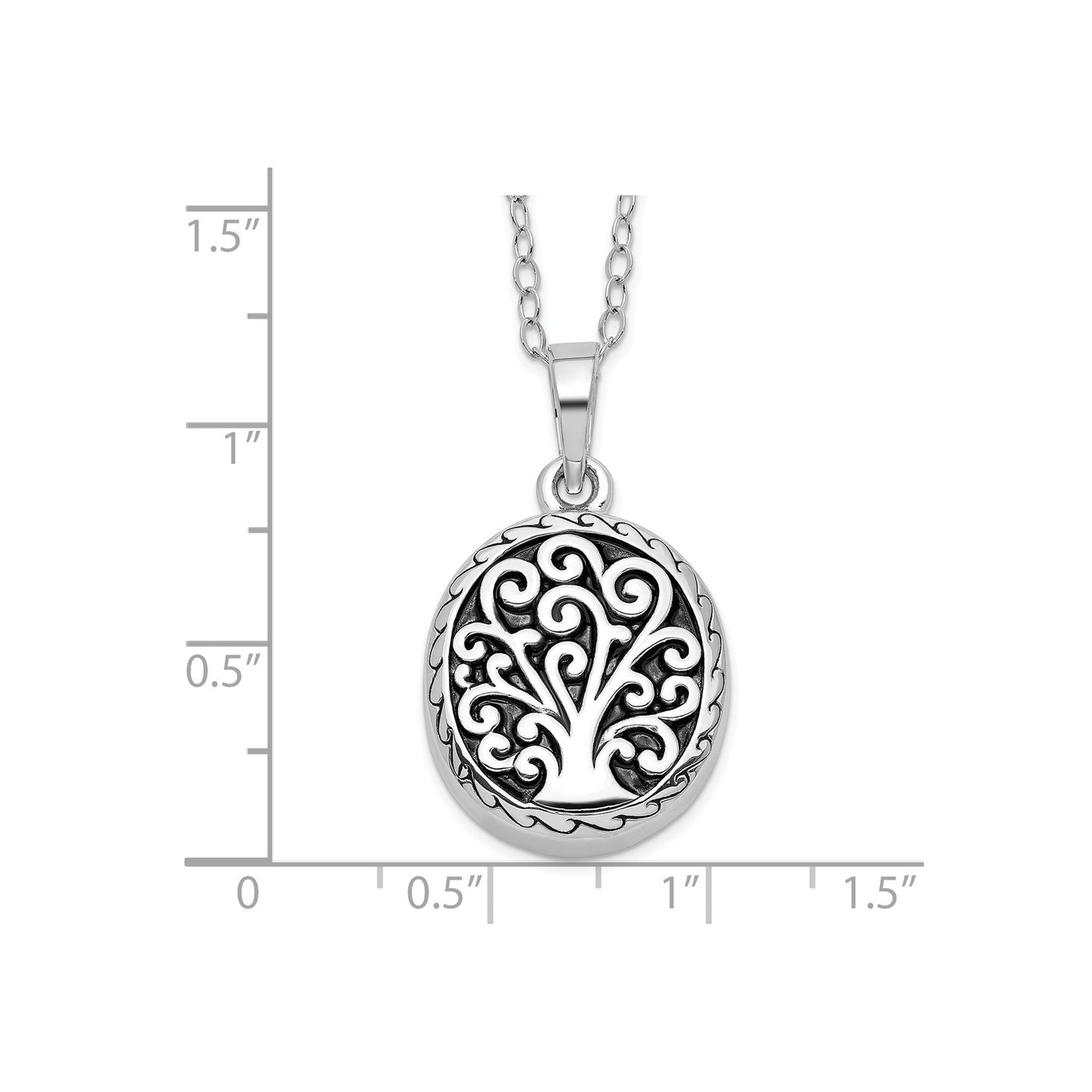 Tree of Life Ash Holder | Rhodium Plated Sterling Silver | Sentimental Expressions