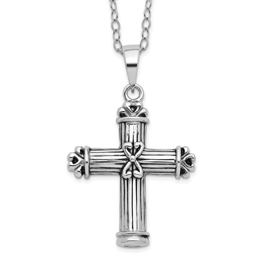 Cross Ash Holder | Rhodium Plated Sterling Silver | Sentimental Expressions