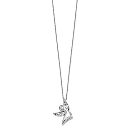 SE Angel Of Joy | Rhodium Plated Sterling Silver | Sentimental Expressions