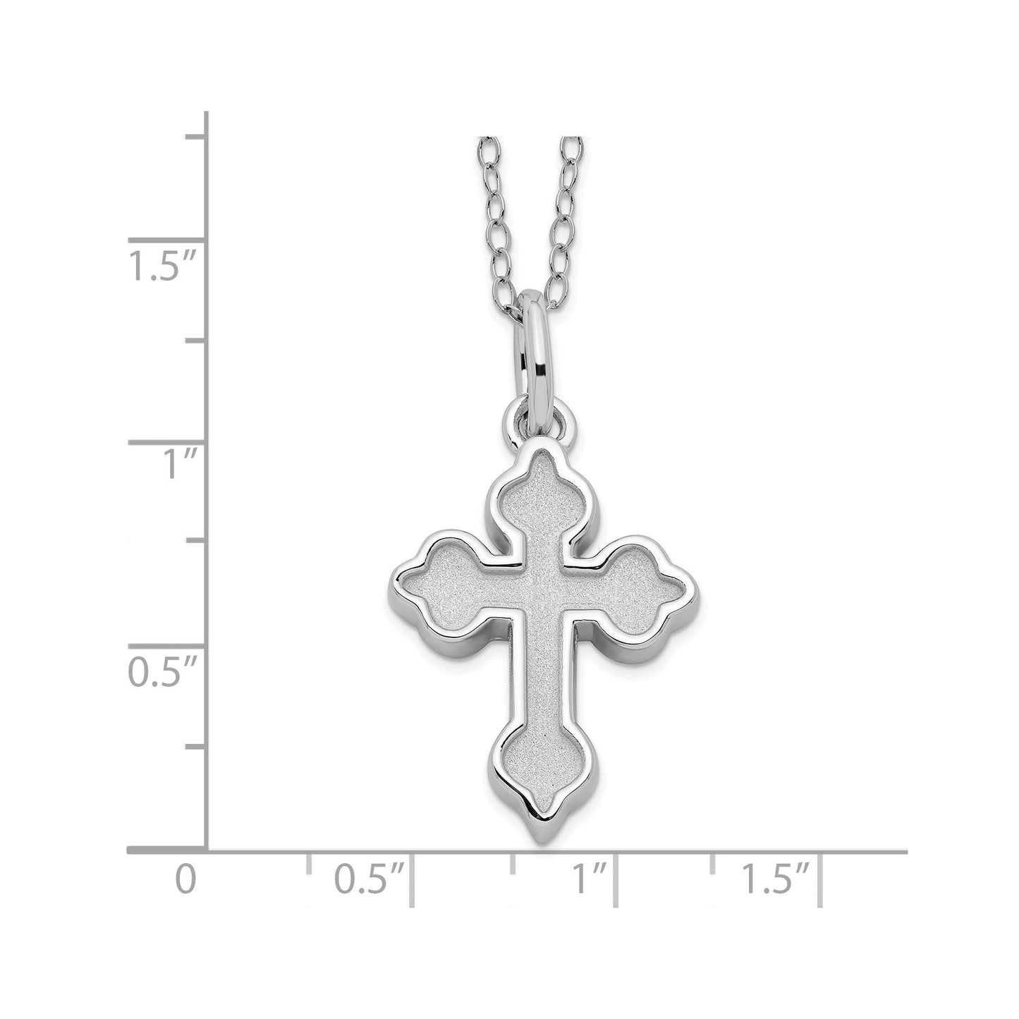 SE Welcome Home Cross Ash Holder | Rhodium Plated Sterling Silver | Sentimental Expressions