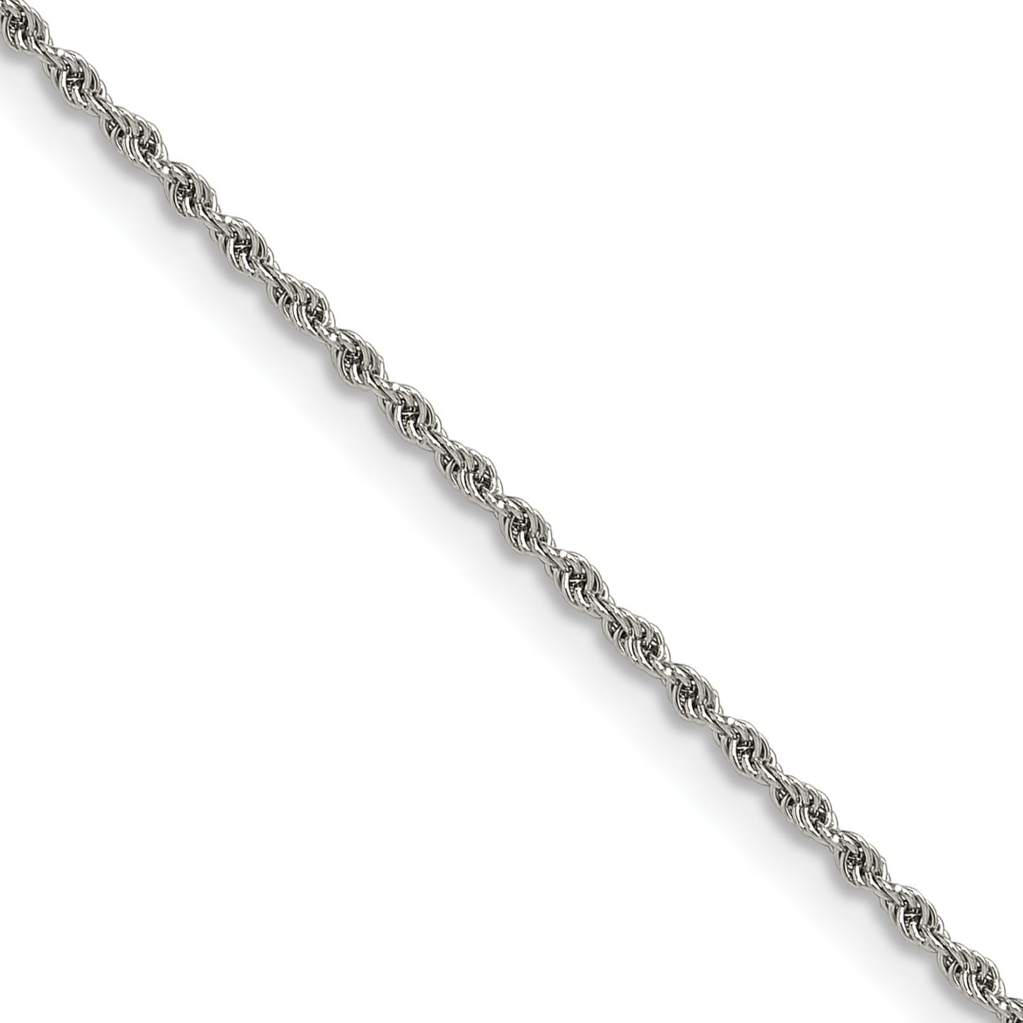 Chisel Stainless Steel Polished 1.5mm 18 inch Rope Chain