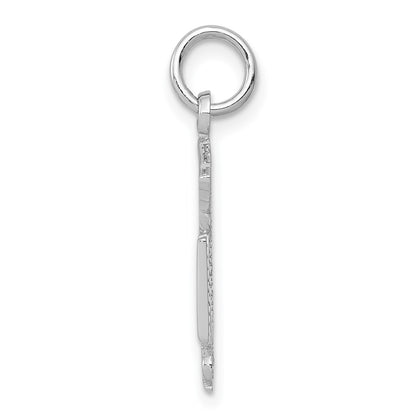 GP 14k White Gold RN Registered Nurse Charm