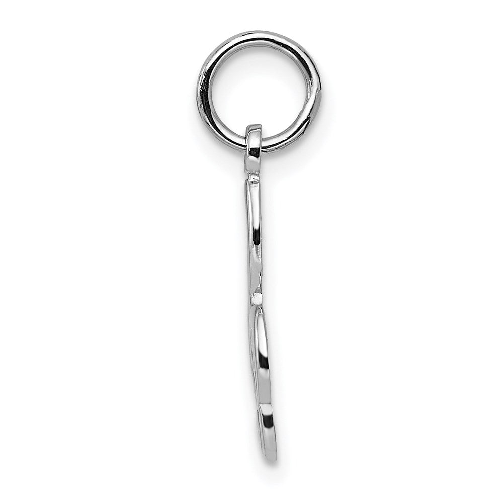 GCM 14k White Gold Treble Clef Charm