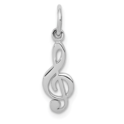GCM 14k White Gold Treble Clef Charm