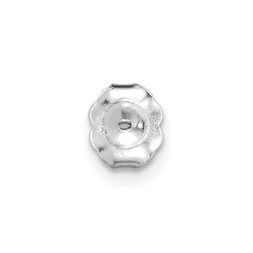 LGWE 14k White Gold 1/3 carat Lab Grown Diamond VS+ F+ Round Complete Four Prong Heavyweight Stud Earrings