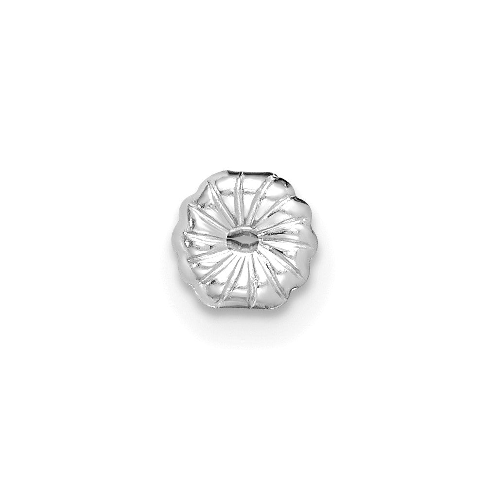 14k White Gold 3/4 carat Lab Grown Diamond VS+ F+ Round Complete Three Prong Stud Earrings