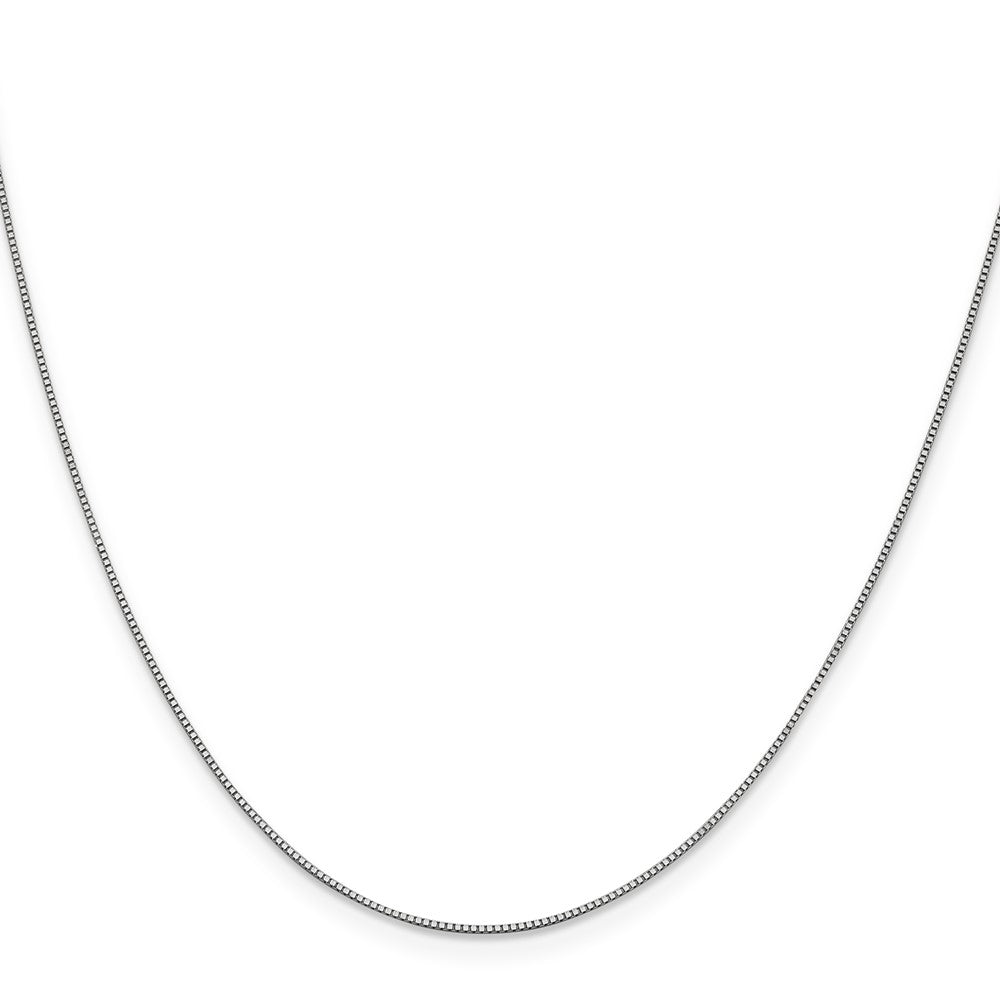 GC 14K White Gold 18 inch .7mm Box with Lobster Clasp Chain