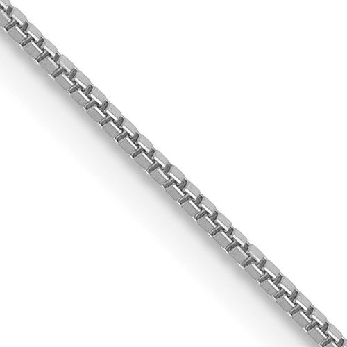 GC 14K White Gold 18 inch .7mm Box with Lobster Clasp Chain