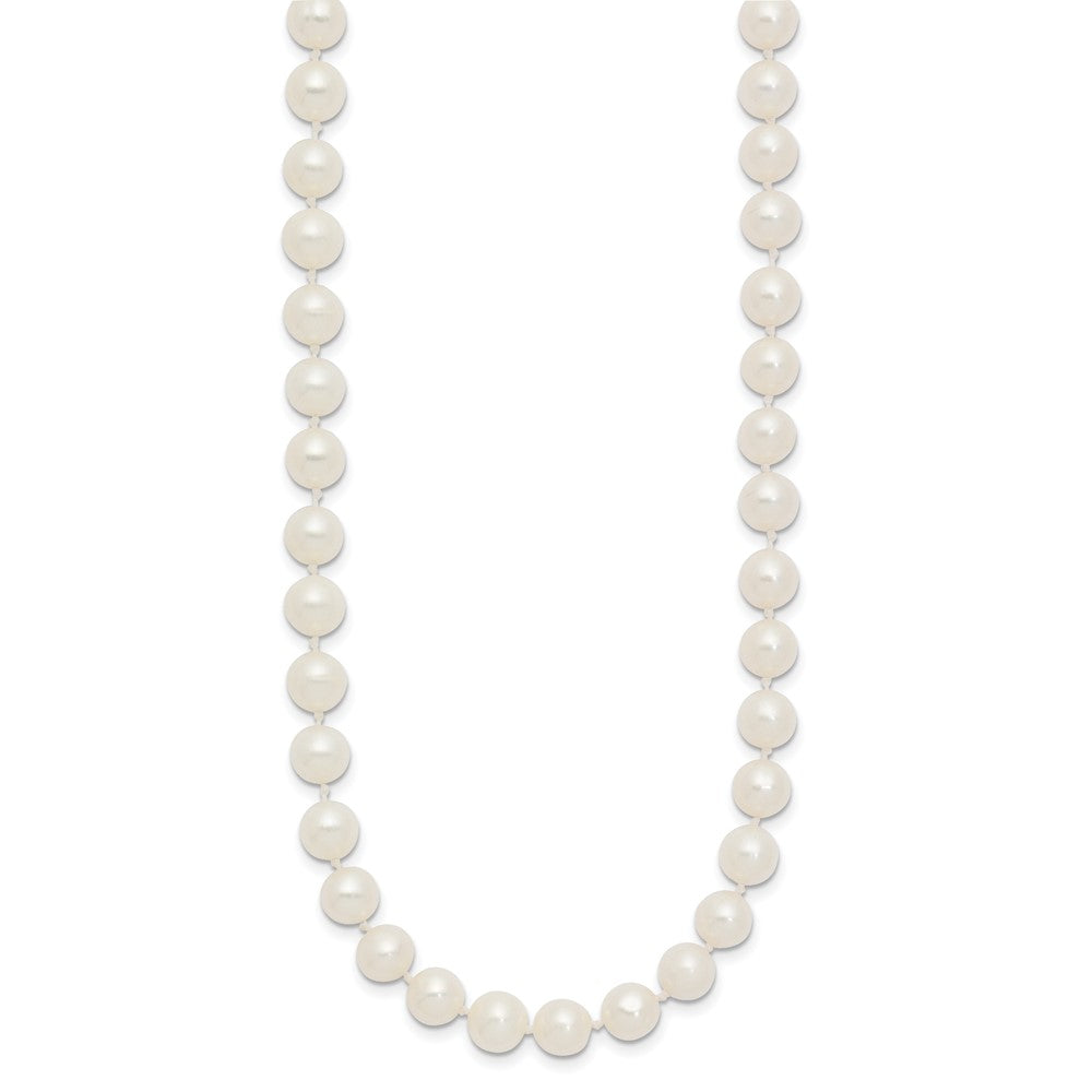 PGN 14k 6-7mm White Near-Round Freshwater Cultured Pearl 18 inch Necklace