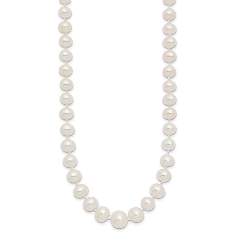PGN 14k 4-9mm White Freshwater Cultured Pearl Graduated 18 inch Necklace