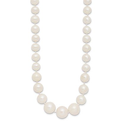 PGN 14k 7-11mm White Freshwater Cultured Pearl Graduated 18 inch Necklace