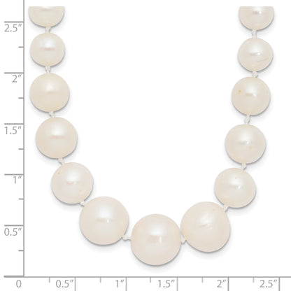 PGN 14k 7-11mm White Freshwater Cultured Pearl Graduated 18 inch Necklace