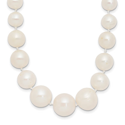 PGN 14k 7-11mm White Freshwater Cultured Pearl Graduated 18 inch Necklace