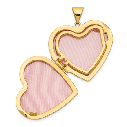 14k Diamond Floral Family Heart Locket