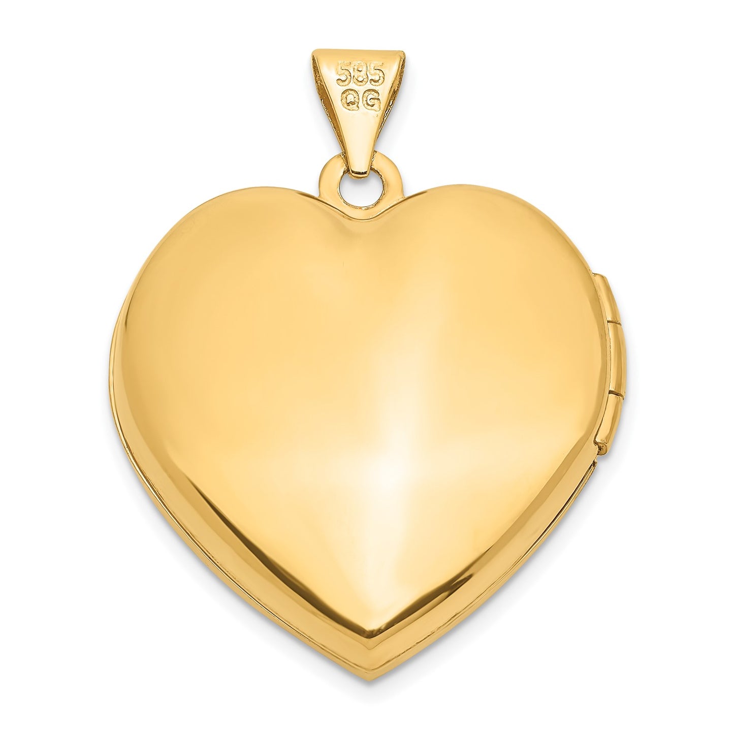 14k 21mm Heart Locket