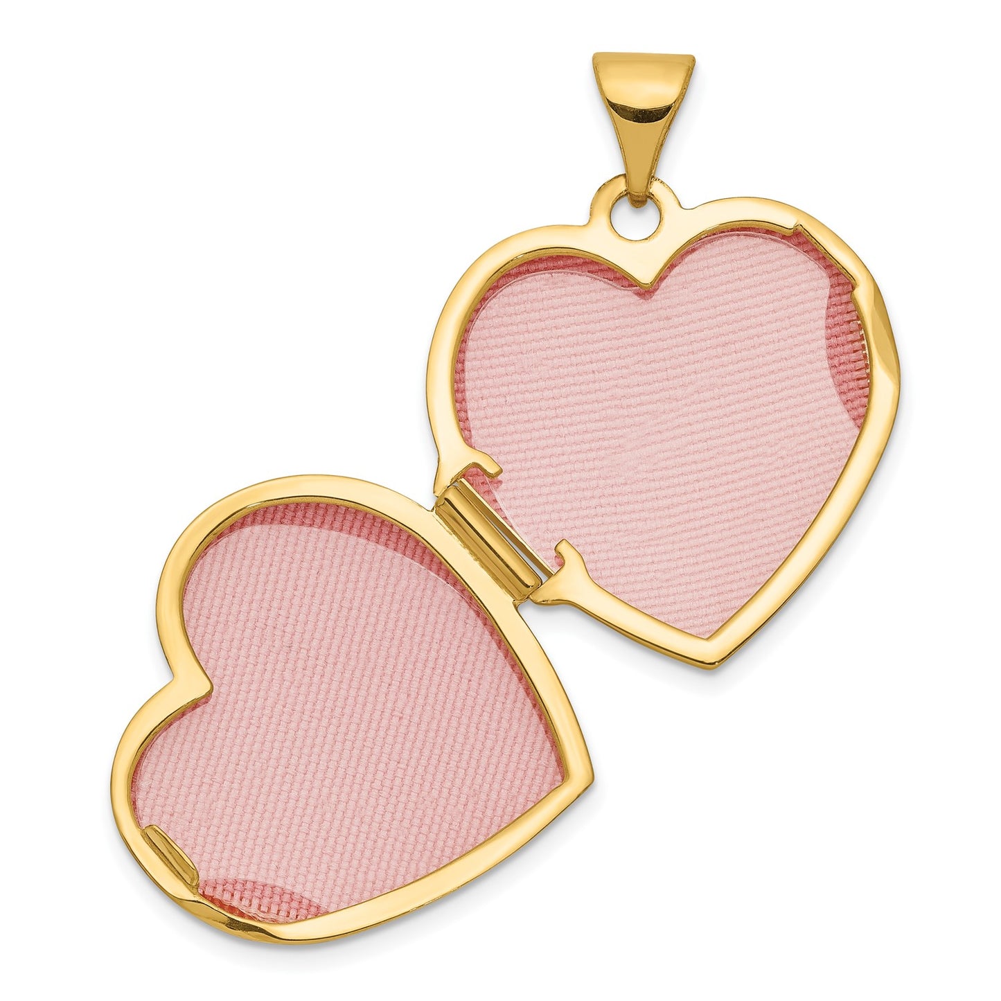 14k Two-Tone 18mm Butterfly Heart Locket