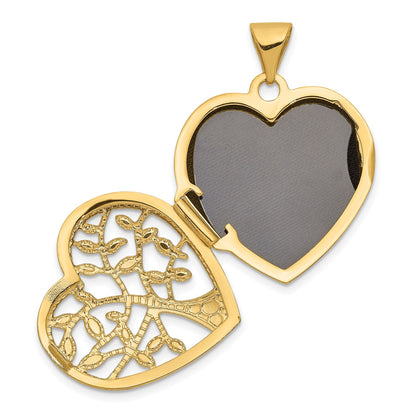 14k 18mm Tree Heart Locket