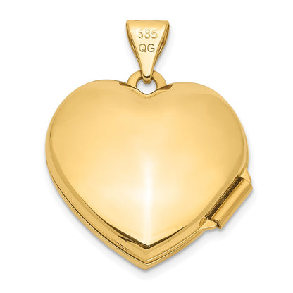 14k Double Heart Locket