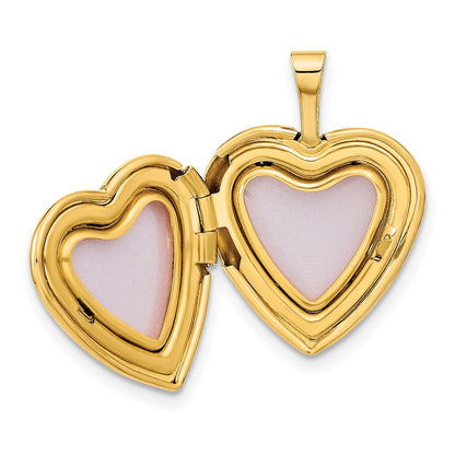 14ky 16mm Double Hearts Locket