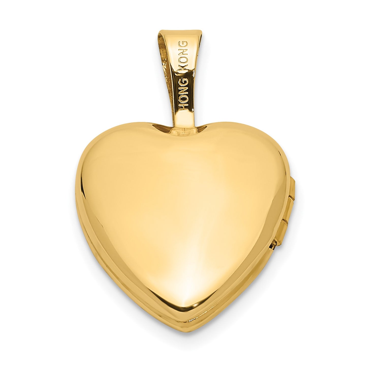 14k 12mm with .01ct. Diamond Heart Locket