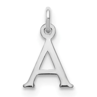 SSI Sterling Silver Rhodium-plated Letter A Initial Charm