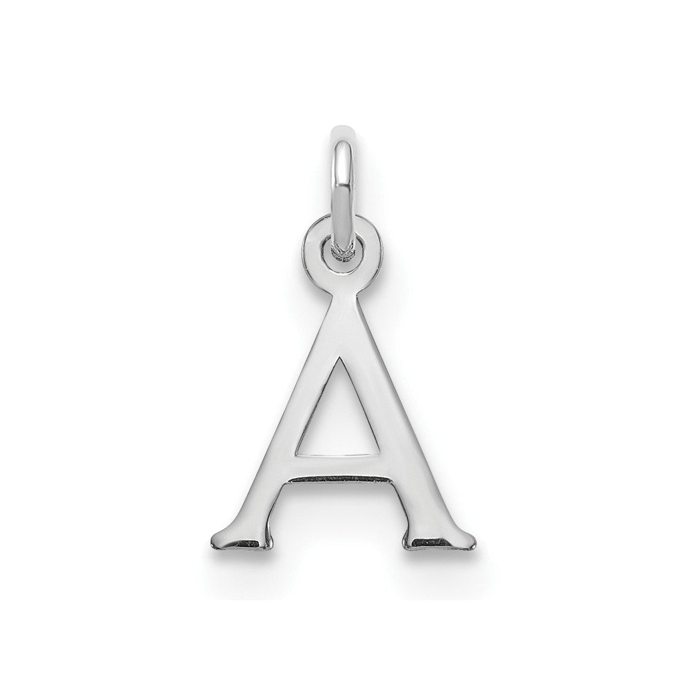 SSI Sterling Silver Rhodium-plated Letter A Initial Charm
