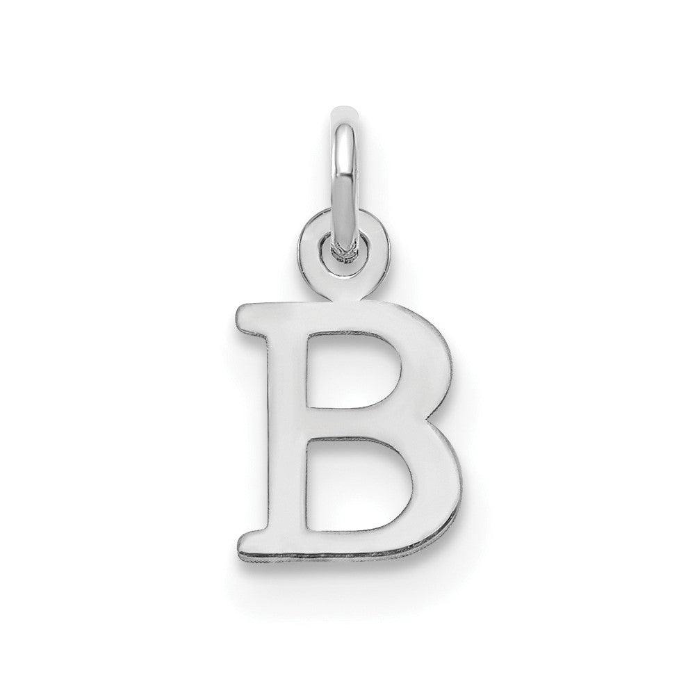 SSI Sterling Silver Rhodium-plated Letter B Initial Charm