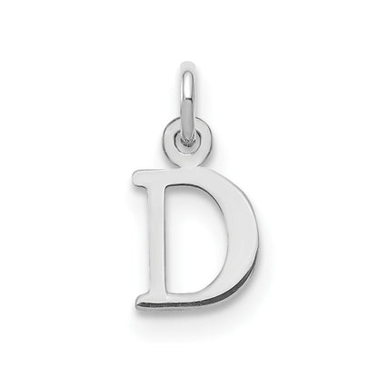 SSI Sterling Silver Rhodium-plated Letter D Initial Charm