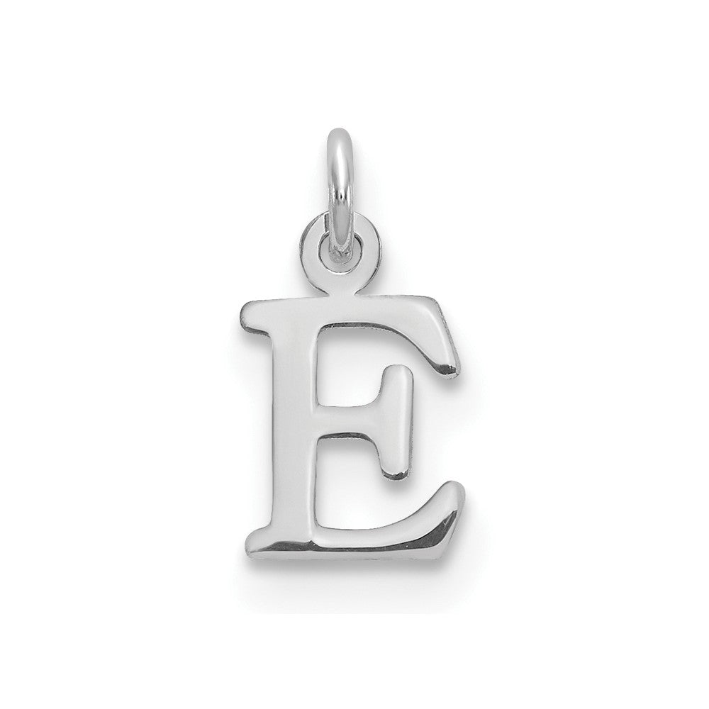 SSI Sterling Silver Rhodium-plated Letter E Initial Charm