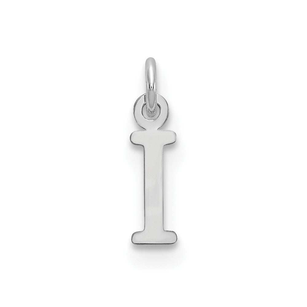 SSI Sterling Silver Rhodium-plated Letter I Initial Charm