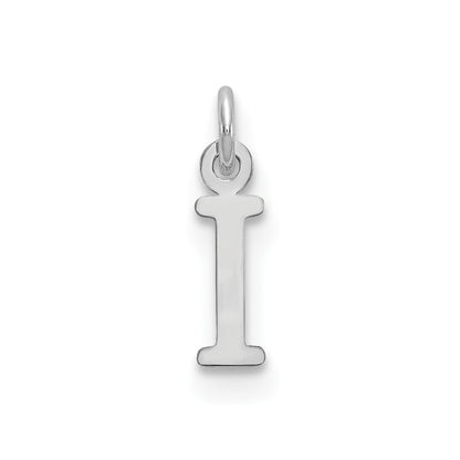 SSI Sterling Silver Rhodium-plated Letter I Initial Charm