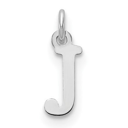 SSI Sterling Silver Rhodium-plated Letter J Initial Charm