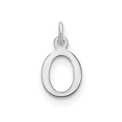 SSI Sterling Silver Rhodium-plated Letter O Initial Charm