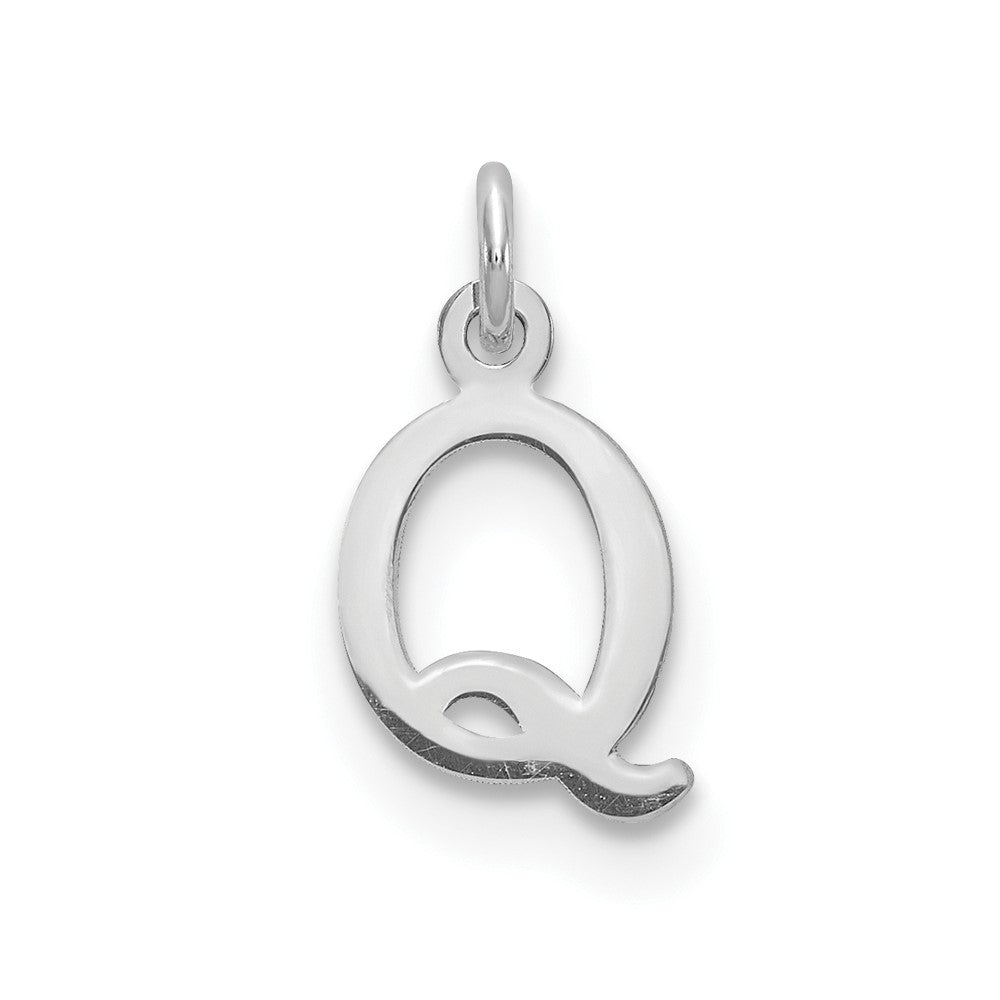 SSI Sterling Silver Rhodium-plated Letter Q Initial Charm