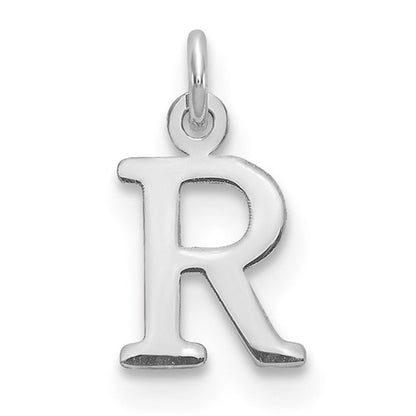 SSI Sterling Silver Rhodium-plated Letter R Initial Charm