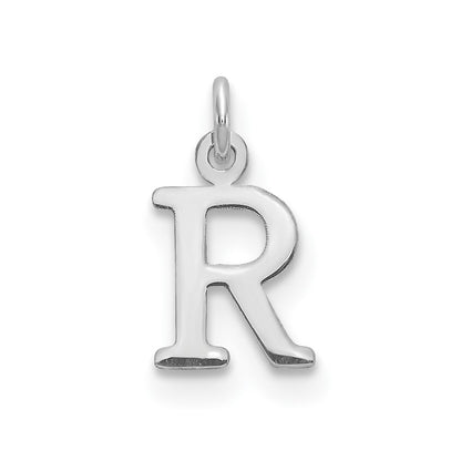 SSI Sterling Silver Rhodium-plated Letter R Initial Charm