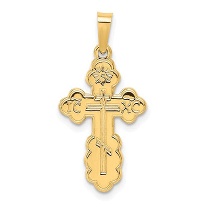 GCM 14k Eastern Orthodox Cross Charm