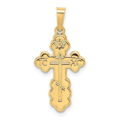 GCM 14k Eastern Orthodox Cross Charm