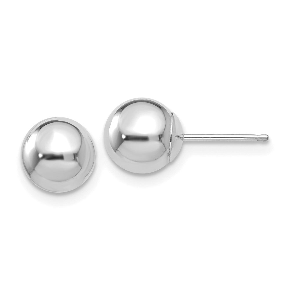 GE 14k White Gold Polished 7mm Ball Post Earrings